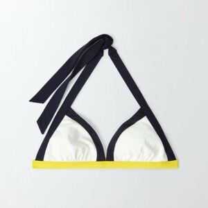 NEW Boden women’s color block triangle bikini swimsuit top size 6